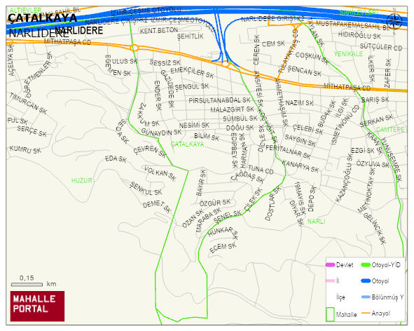 ÇATALKAYA Mahallesi Haritası | Sayısal Bölge Görünümü