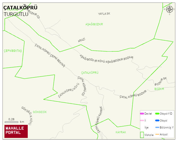 ÇATALKÖPRÜ Mahallesi Haritası | İnteraktif Köy ve Mahalle Sınırları