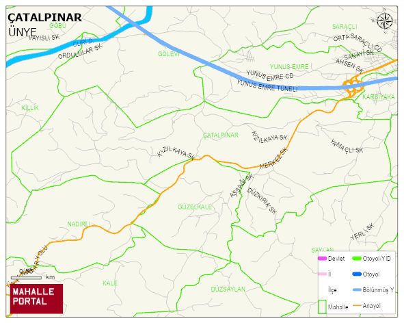 ÇATALPINAR Mahallesi Haritası | Güncel Mahalle ve Köy Haritası