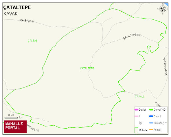 ÇATALTEPE Mahallesi Haritası | Güncel Mahalle ve Köy Haritası