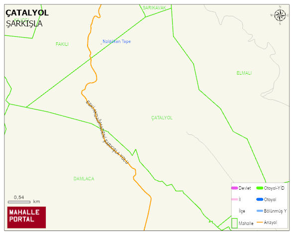 ÇATALYOL Köyü Haritası | İnteraktif Köy ve Mahalle Sınırları