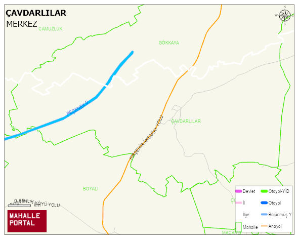 ÇAVDARLILAR Köyü Haritası | Güncel Mahalle ve Köy Haritası