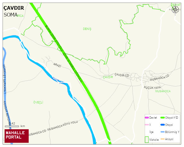 ÇAVDIR Mahallesi Haritası | Coğrafi Yapı ve Detaylı Haritası