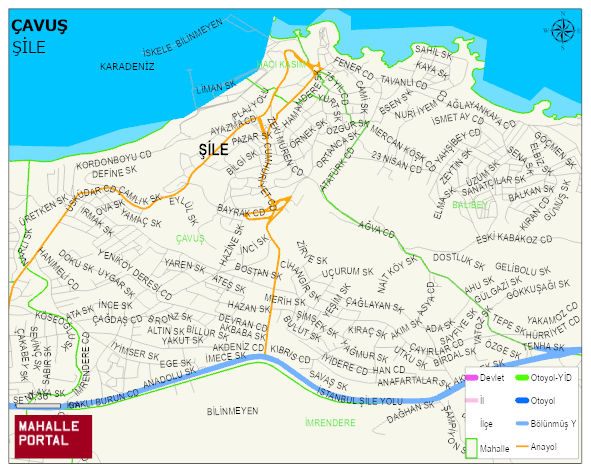 ÇAVUŞ Mahallesi Haritası | Mahalle ve Köy Sınırı