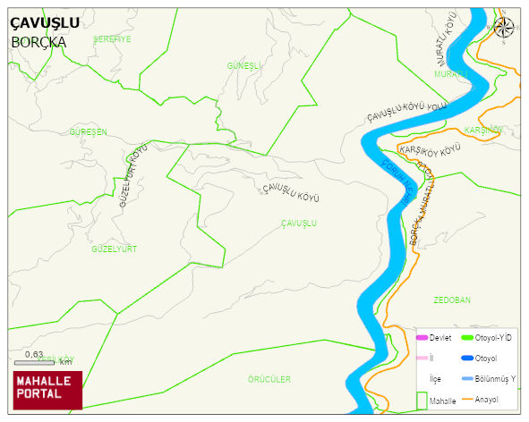 ÇAVUŞLU Köyü Haritası | Mahalle Sokak Haritası