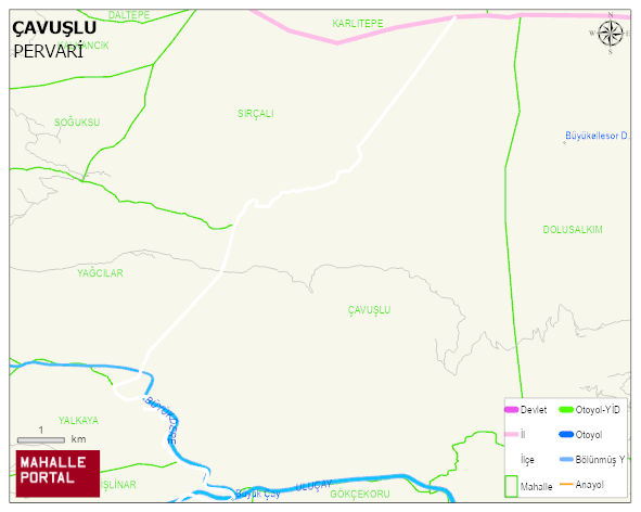 ÇAVUŞLU Köyü Haritası | İnteraktif Köy ve Mahalle Sınırları