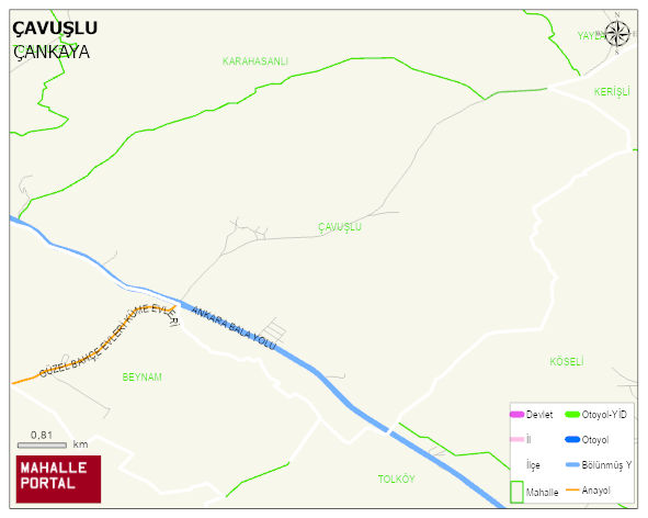 ÇAVUŞLU Mahallesi Haritası | Detaylı Köy ve Mahalle Görünümü