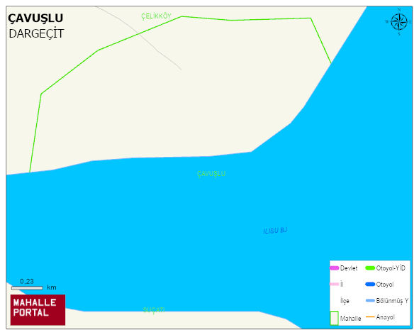ÇAVUŞLU Mahallesi Haritası | Mahalle ve Köy Sınırı