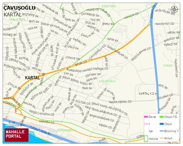 ÇAVUŞOĞLU Mahallesi Haritası | Mahalle ve Köy Sınırı