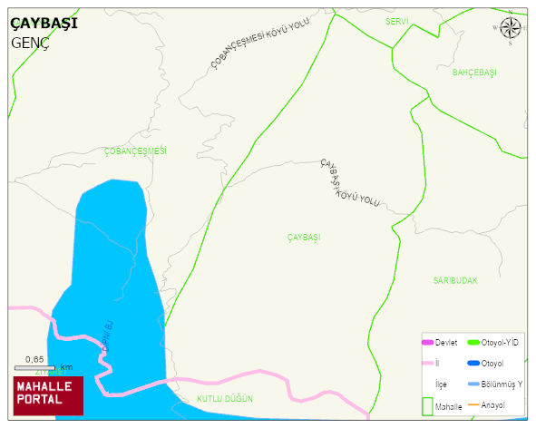 ÇAYBAŞI Köyü Haritası | Detaylı Köy ve Mahalle Görünümü