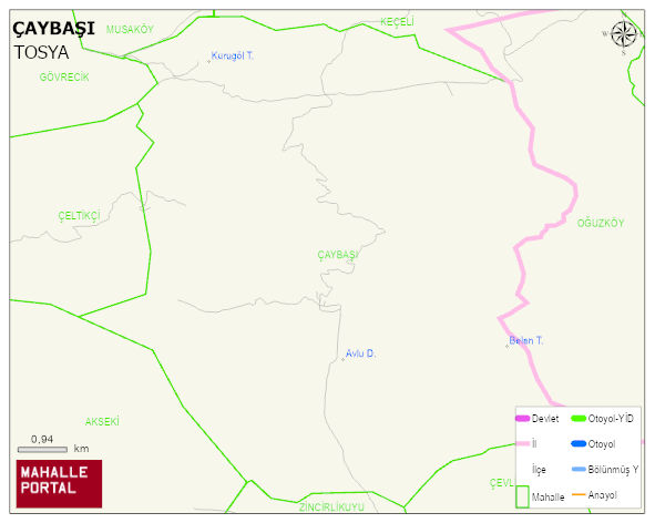ÇAYBAŞI Köyü Haritası | Güncel Mahalle ve Köy Haritası