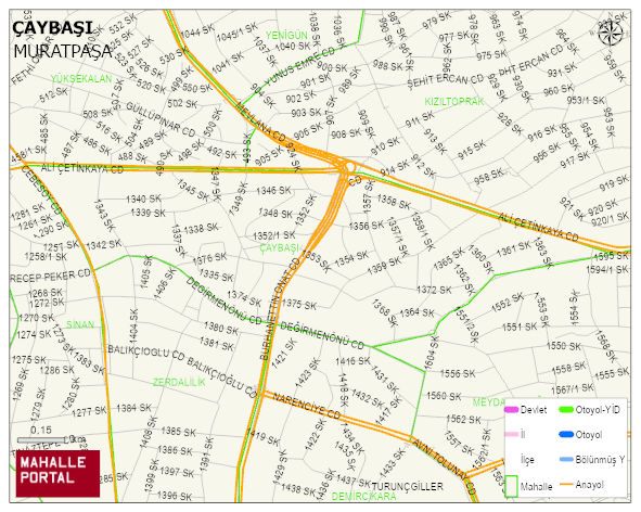 ÇAYBAŞI Mahallesi Haritası | İnteraktif Köy ve Mahalle Sınırları