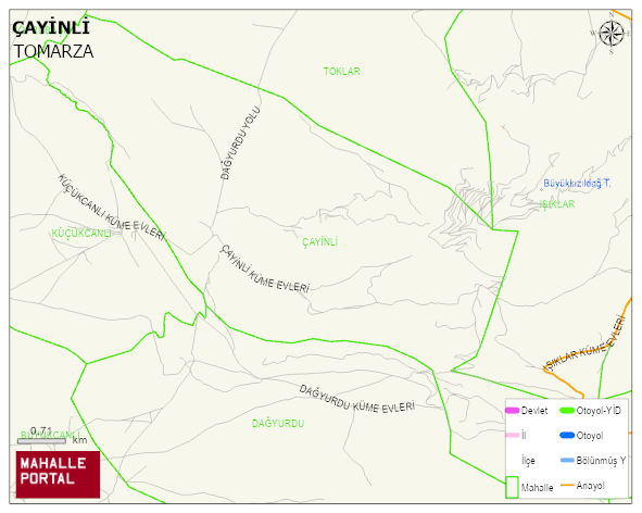 ÇAYİNLİ Mahallesi Haritası | Sayısal Bölge Görünümü