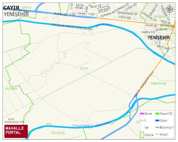ÇAYIR Mahallesi Haritası | Mahalle ve Köy Sınırı