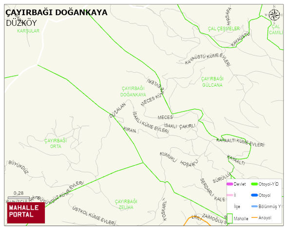 ÇAYIRBAĞI DOĞANKAYA Mahallesi Haritası | Güncel Mahalle ve Köy Haritası