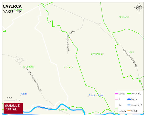 ÇAYIRCA Mahallesi Haritası | İnteraktif Köy ve Mahalle Sınırları