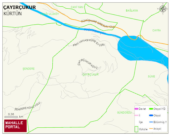 ÇAYIRÇUKUR Köyü Haritası | Coğrafi Yapı ve Detaylı Haritası