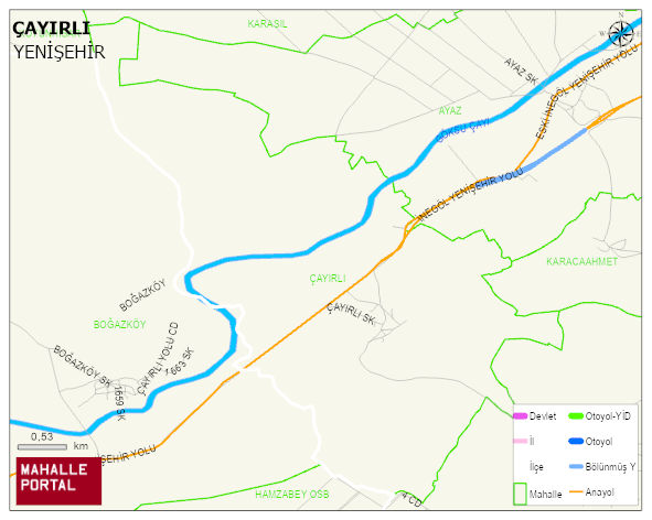 ÇAYIRLI Mahallesi Haritası | Coğrafi Yapı ve Detaylı Haritası