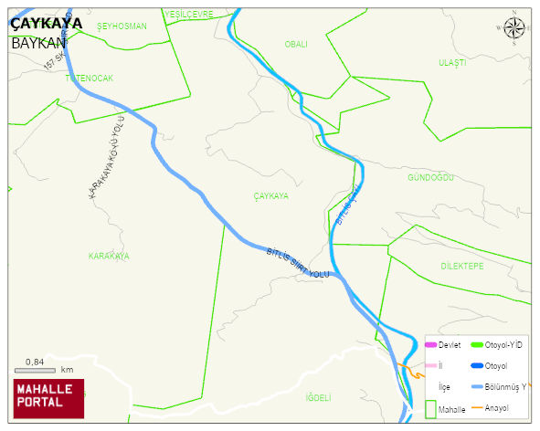 ÇAYKAYA Köyü Haritası | Detaylı Köy ve Mahalle Görünümü