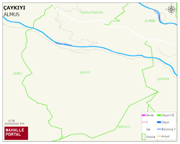 ÇAYKIYI Köyü Haritası | Detaylı Köy ve Mahalle Görünümü