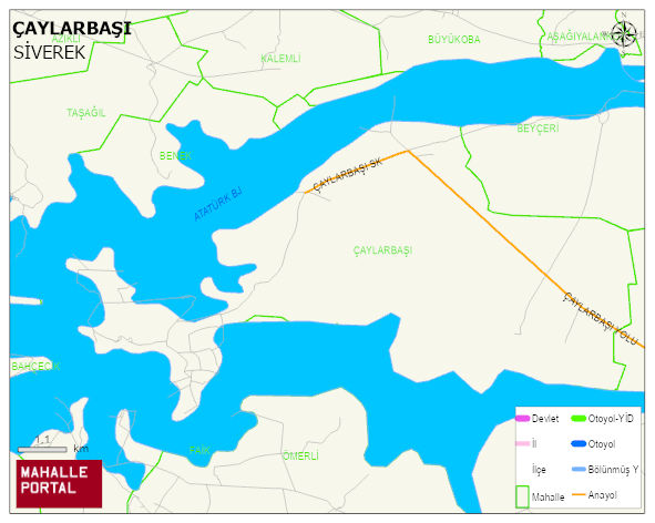 ÇAYLARBAŞI Mahallesi Haritası | Mahalle ve Köy Sınırı