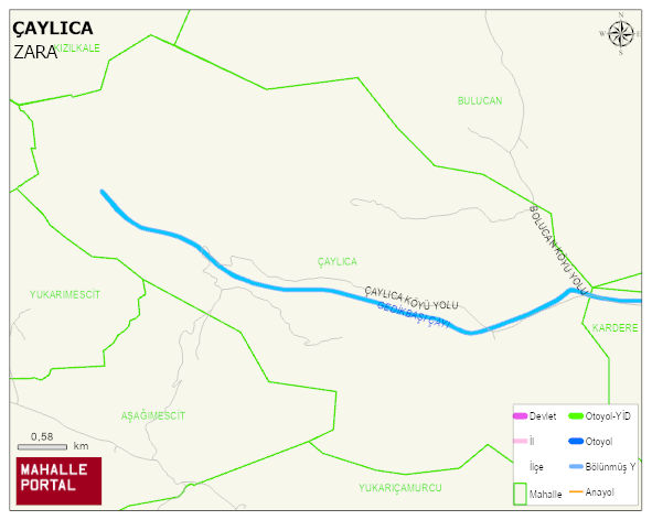 ÇAYLICA Köyü Haritası | Uydu Görüntüsü ve Harita Detayları