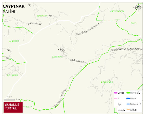 ÇAYPINAR Mahallesi Haritası | Mahalle ve Köy Sınırı