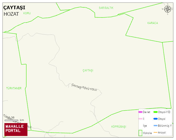 ÇAYTAŞI Köyü Haritası | Uydu Görüntüsü ve Harita Detayları