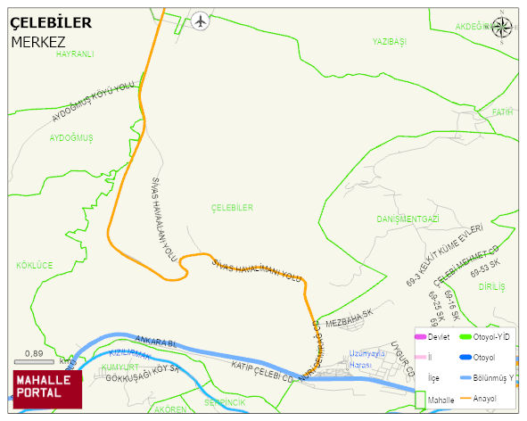 ÇELEBİLER Köyü Haritası | İnteraktif Köy ve Mahalle Sınırları