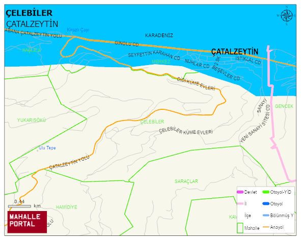 ÇELEBİLER Mahallesi Haritası | Sayısal Bölge Görünümü