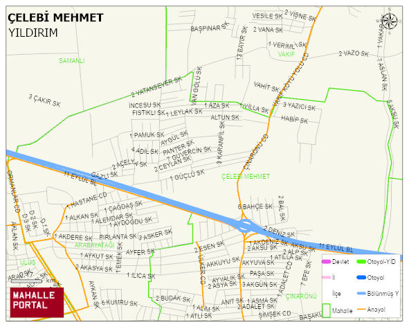ARABAYATAĞI Mahallesi Haritası | Mahalle ve Köy Sınırı