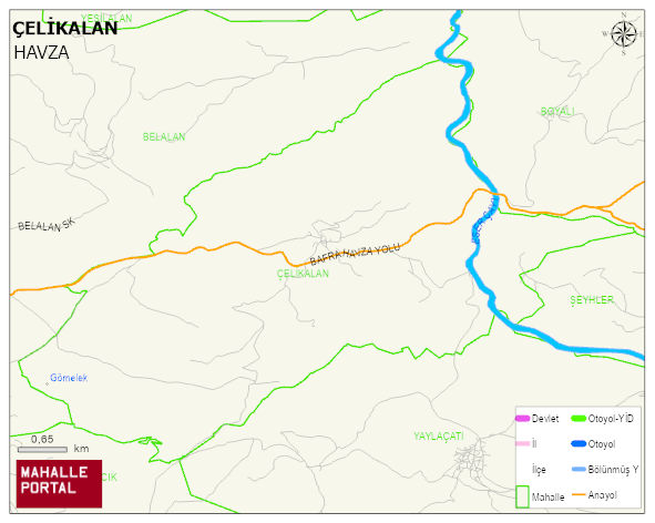 ÇELİKALAN Mahallesi Haritası | Coğrafi Yapı ve Detaylı Haritası
