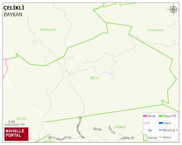 ÇELİKLİ Köyü Haritası | Dağlar, Ovalar ve Akarsu Bilgileri