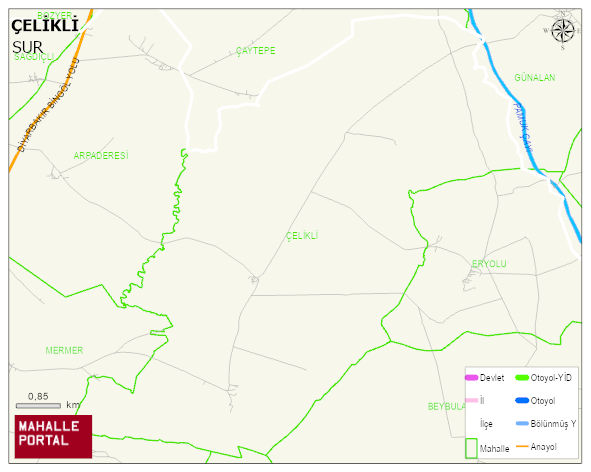 ÇELİKLİ Mahallesi Haritası | Güncel Mahalle ve Köy Haritası