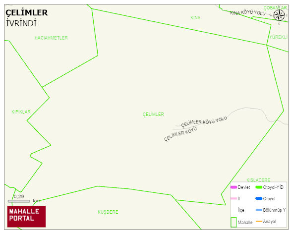 ÇELİMLER Mahallesi Haritası | İnteraktif Köy ve Mahalle Sınırları