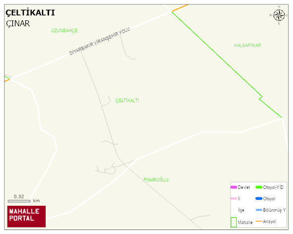 ÇELTİKALTI Mahallesi Haritası | Yükselti ve Doğa Özellikleri