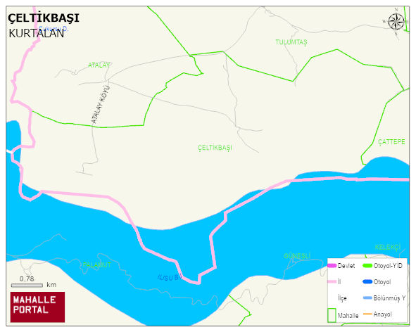 ÇELTİKBAŞI Köyü Haritası | Uydu Görüntüsü ve Harita Detayları