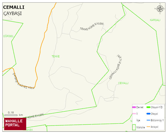CEMALLI Mahallesi Haritası | İnteraktif Köy ve Mahalle Sınırları