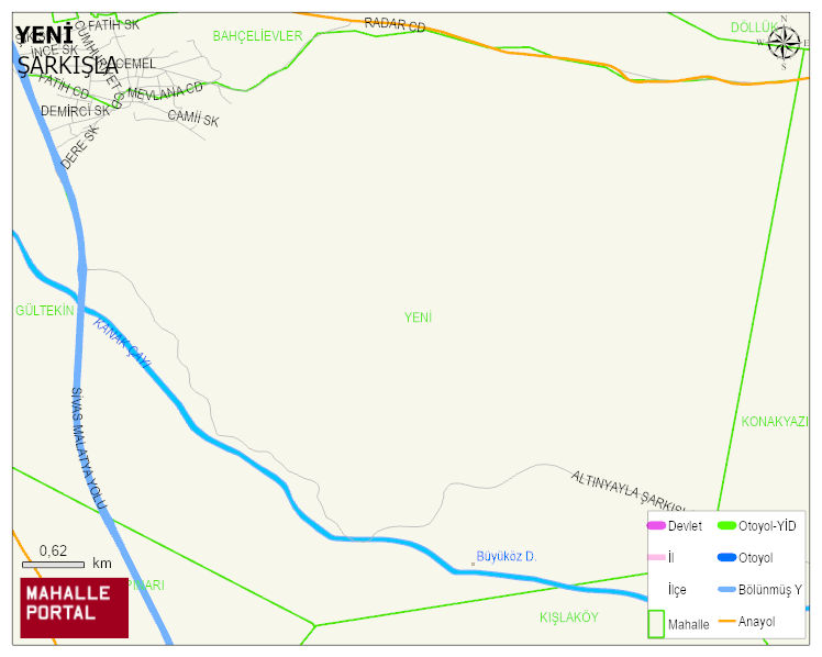 CEMEL BELDESİ YENİ Mahallesi Haritası | Güncel Mahalle ve Köy Haritası