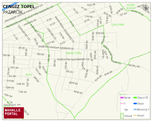 CENGİZ TOPEL Mahallesi Haritası | Uydu Görüntüsü ve Harita Detayları
