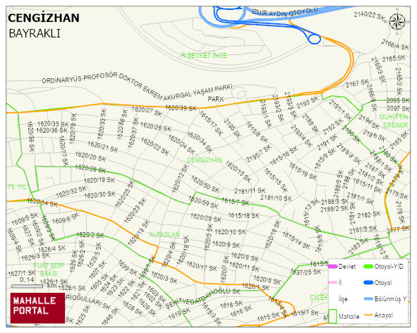 CENGİZHAN Mahallesi Haritası | Detaylı Köy ve Mahalle Görünümü