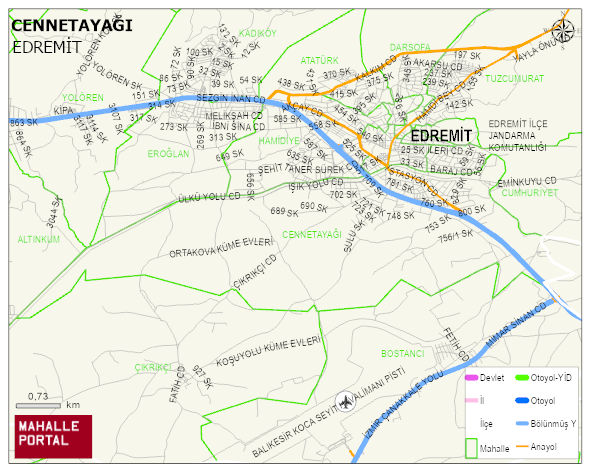 CENNETAYAĞI Mahallesi Haritası | İnteraktif Köy ve Mahalle Sınırları