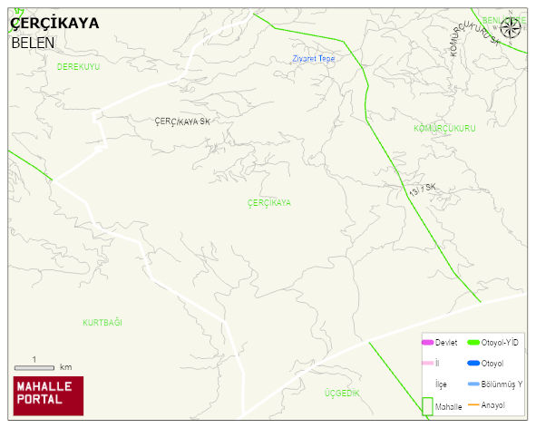 ÇERÇİKAYA Mahallesi Haritası | Mahalle Sokak Haritası