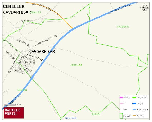CERELLER Mahallesi Haritası | Uydu Görüntüsü ve Harita Detayları