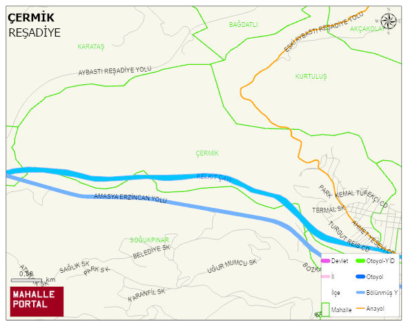 ÇERMİK Mahallesi Haritası | Dağlar, Ovalar ve Akarsu Bilgileri