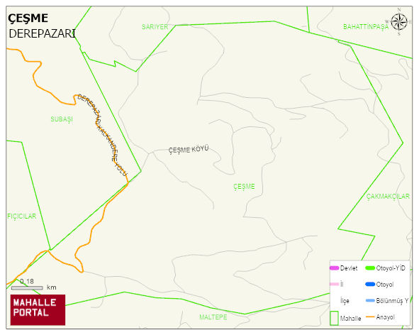 ÇEŞME Köyü Haritası | Coğrafi Yapı ve Detaylı Haritası