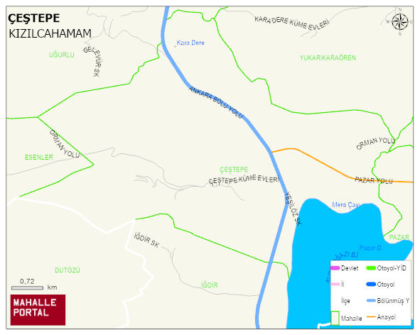 ÇEŞTEPE Mahallesi Haritası | Mahalle ve Köy Sınırı