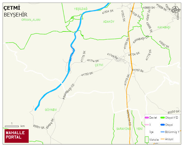 ÇETMİ Mahallesi Haritası | İnteraktif Köy ve Mahalle Sınırları