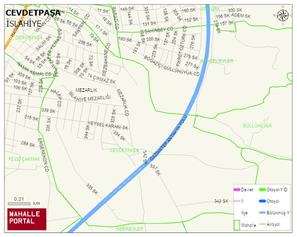CEVDETPAŞA Mahallesi Haritası | Coğrafi Yapı ve Detaylı Haritası