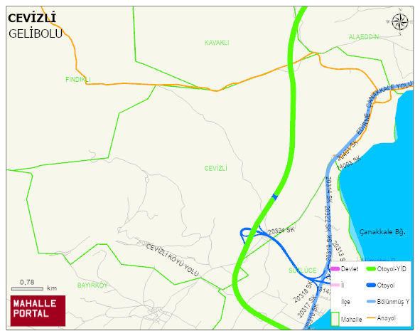 CEVİZLİ Köyü Haritası | Güncel Mahalle ve Köy Haritası